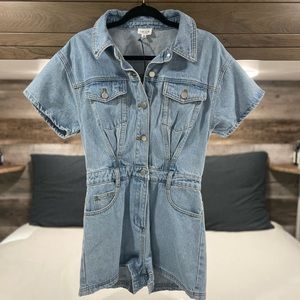Denim Romper
